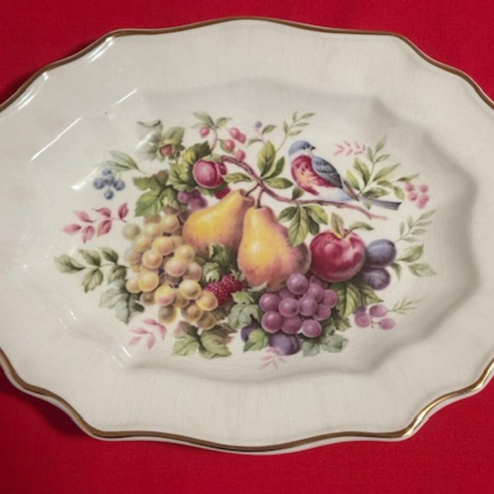 Vintage Enoch Wedgwood Oval Plate - Made for Avon Products